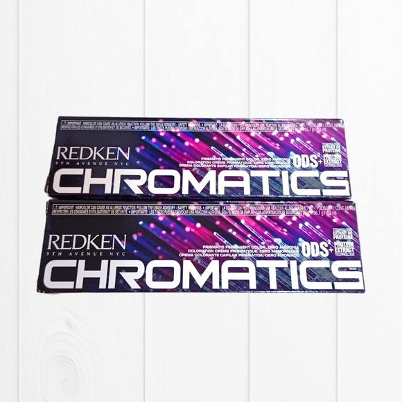 Redken Chromatics 2 x Permanent Ammonia-free Hair Color Dark Violet/ Red Blonde - Picture 4 of 16